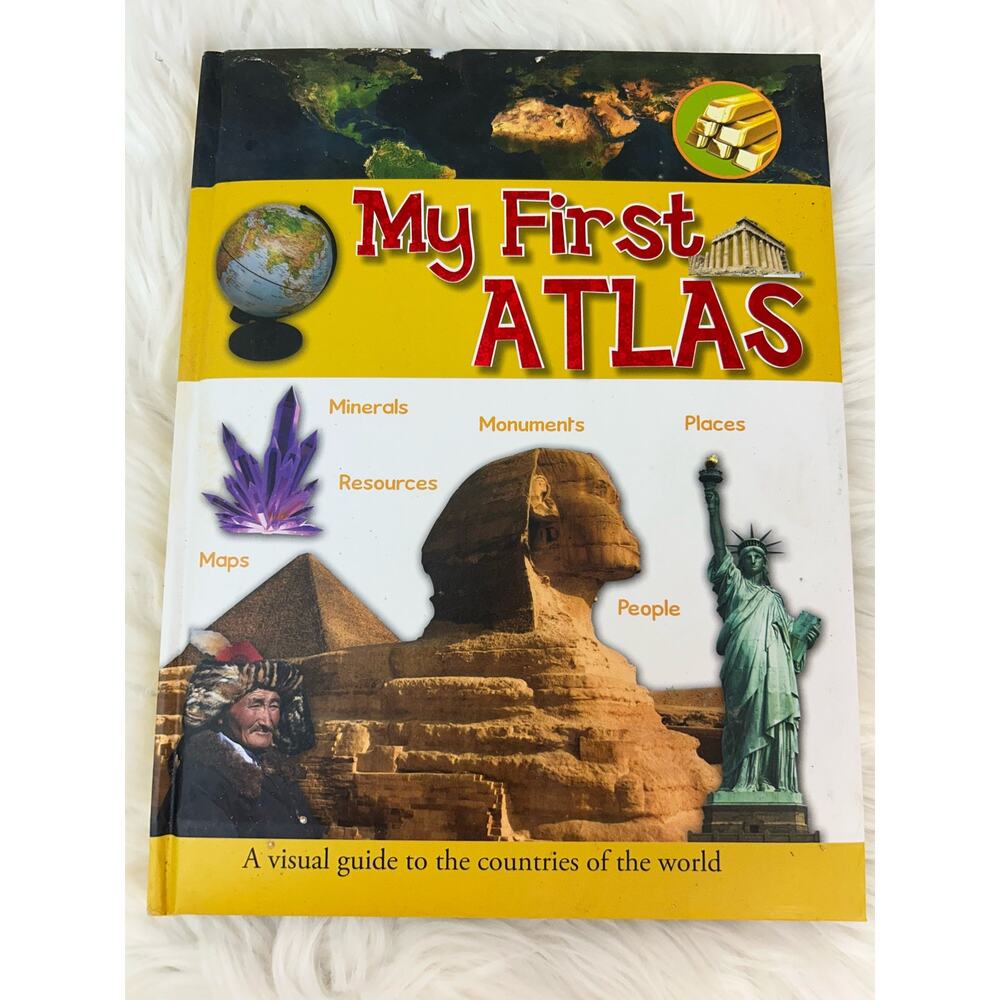 My First Atlas Kid's Book Educational Learn School GUC